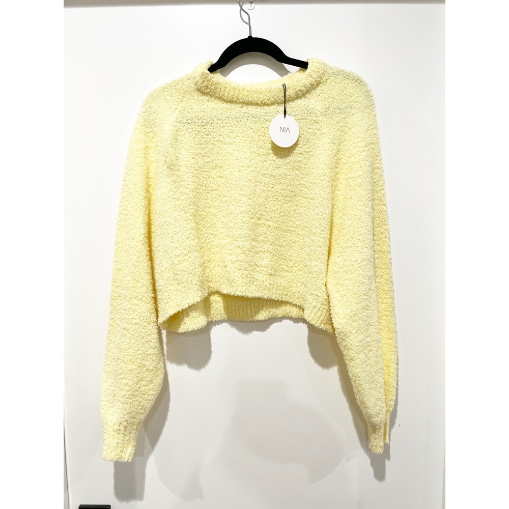 NIA Cropped Raglan Sweater - Lemmon - Picture 5 of 6